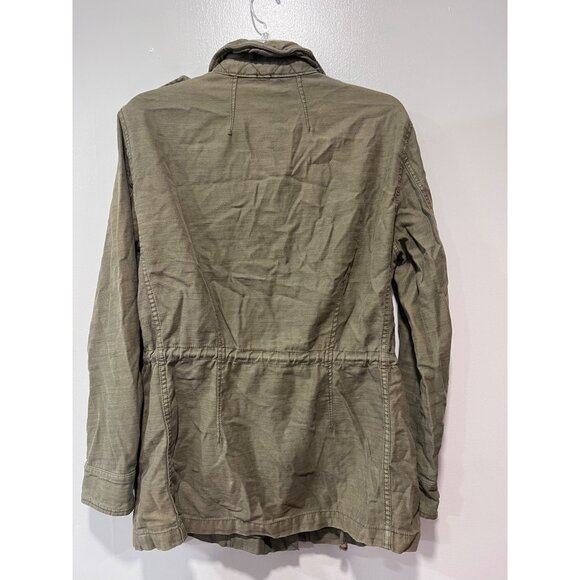 Free People Women’s Army Green Military Style Jacket With Button Closures & Mult - Picture 5 of 11